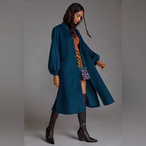 Anthropologie - dRA Los Angeles | Cameron Coat | Teal Wool | US W XS